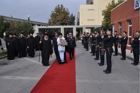 ΠΡΑΓΜΑΤΟΠΟΙΗΘΗΚΕ ΥΠΟΔΟΧΗ ΤΗΣ ΤΙΜΙΑΣ ΖΩΝΗΣ ΤΗΣ ΥΠΕΡΑΓΙΑΣ ΘΕΟΤΟΚΟΥ ΣΤΟ ΑΣΤΥΝΟΜΙΚΟ ΜΕΓΑΡΟ ΘΕΣΣΑΛΟΝΙΚΗΣ