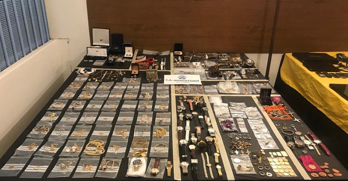 Eξάρθρωση από το Τ.Α. Αμαρουσίου εγκληματικής οργάνωσης που διέπραττε κλοπές σε διάφορες περιοχές της Αττικής, της Πελοποννήσου και της Στερεάς Ελλάδας