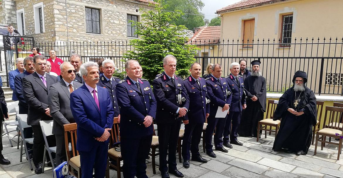 O Γενικός Γραμματέας Δημόσιας Τάξης και ο Αρχηγός της Ελληνικής Αστυνομίας παρέστησαν στην τελετή αγιασμού του Αστυνομικού Τμήματος Νοτίου Πηλίου